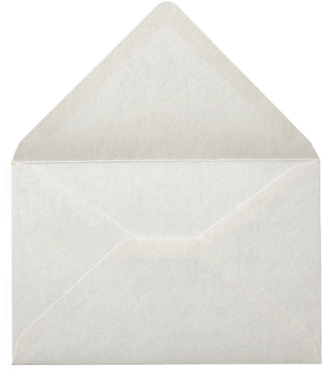 Meghívó boríték - nyitott (hátlap)